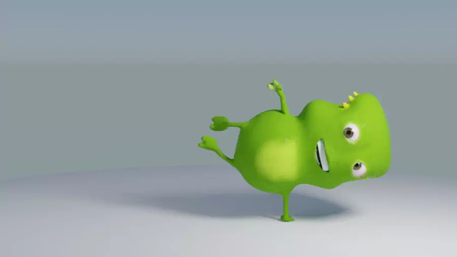 A friendly green Alien